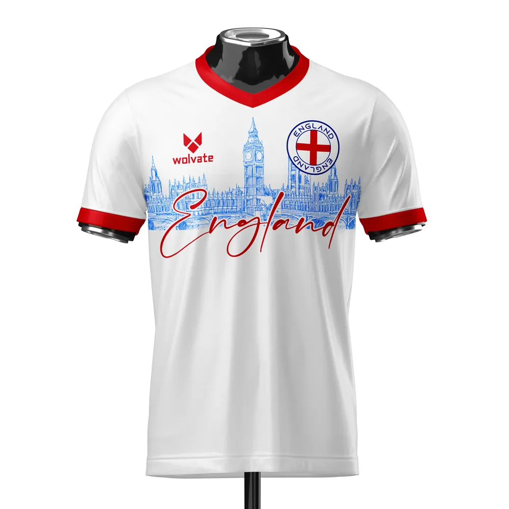 England 2 concept football kit design, available for white-label production