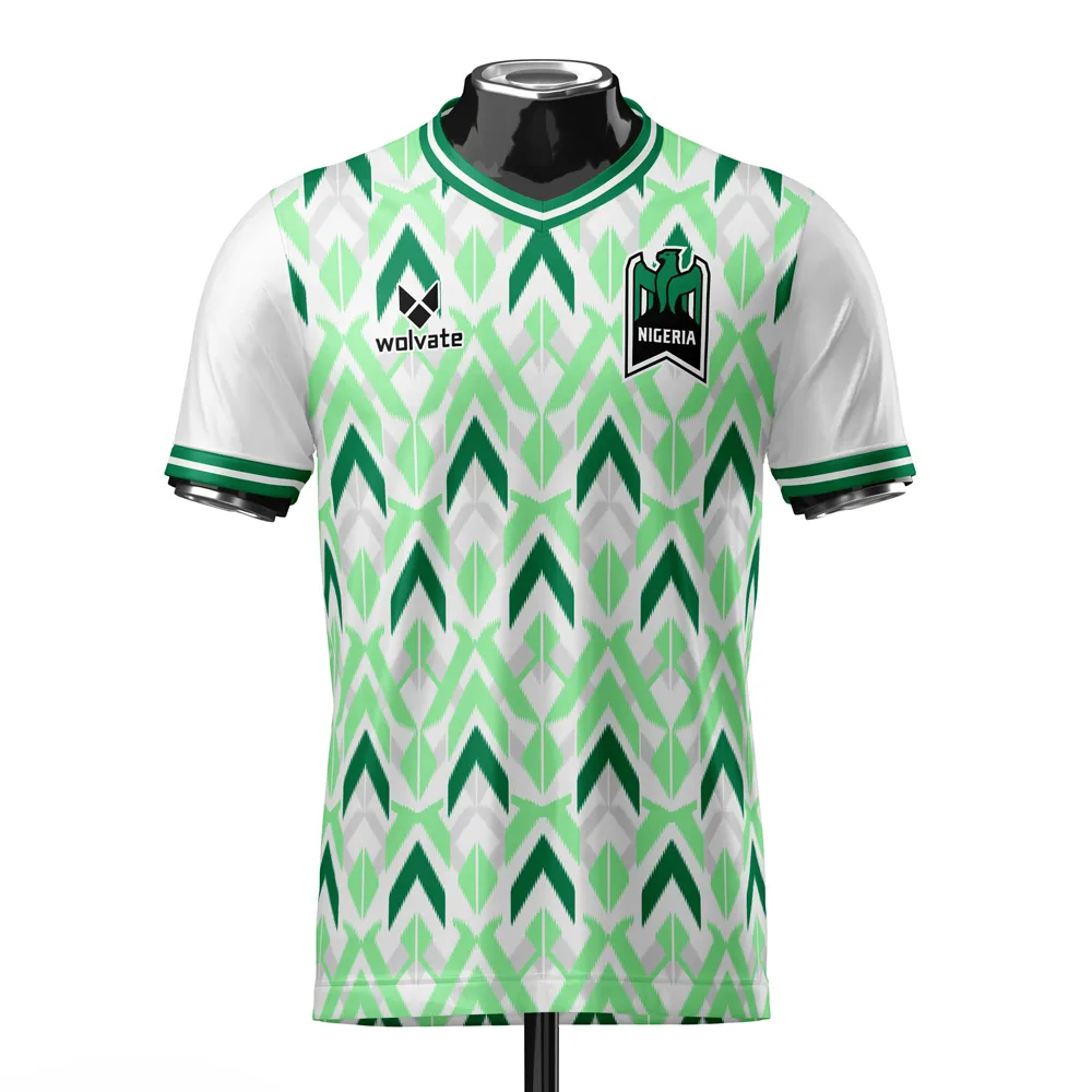 Nigeria 3 concept football kit design, available for white-label production
