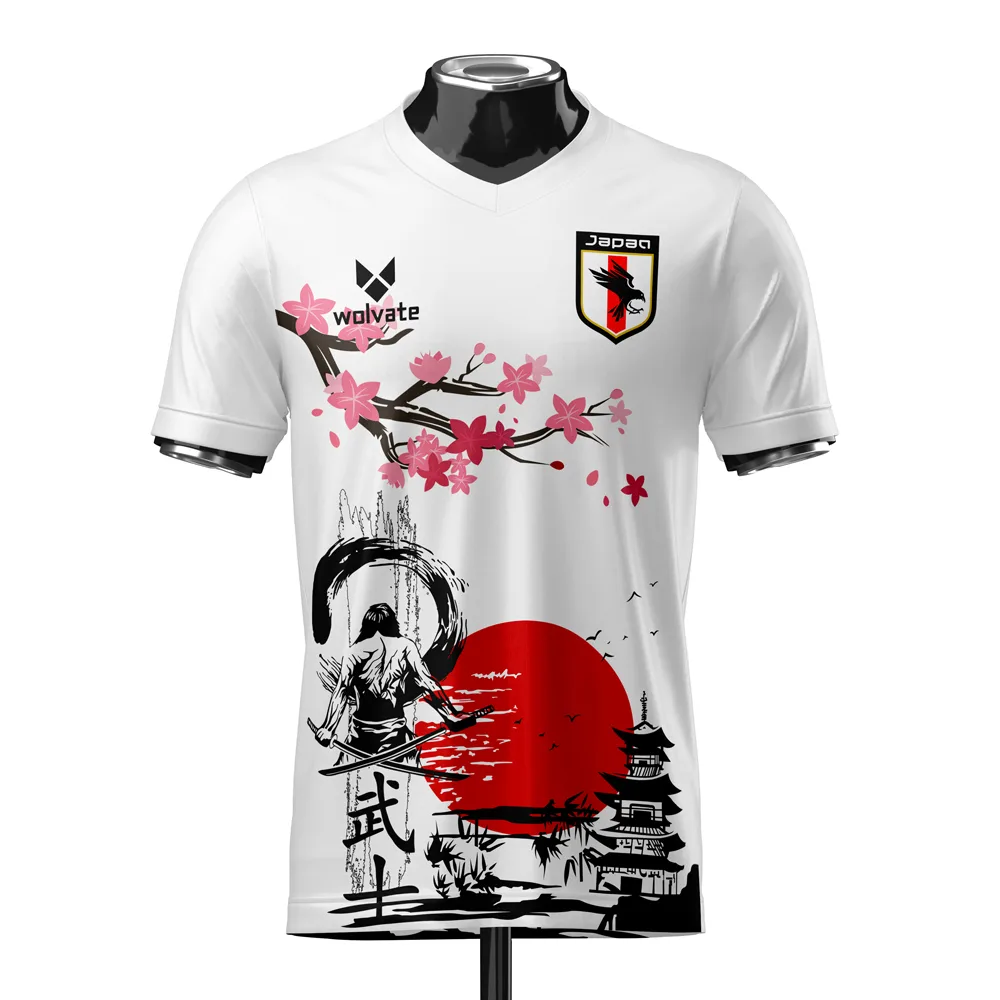 Samurai concept football kit design, available for white-label production