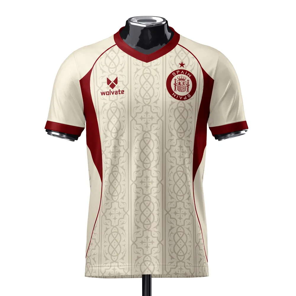 Spain concept football kit design, available for white-label production