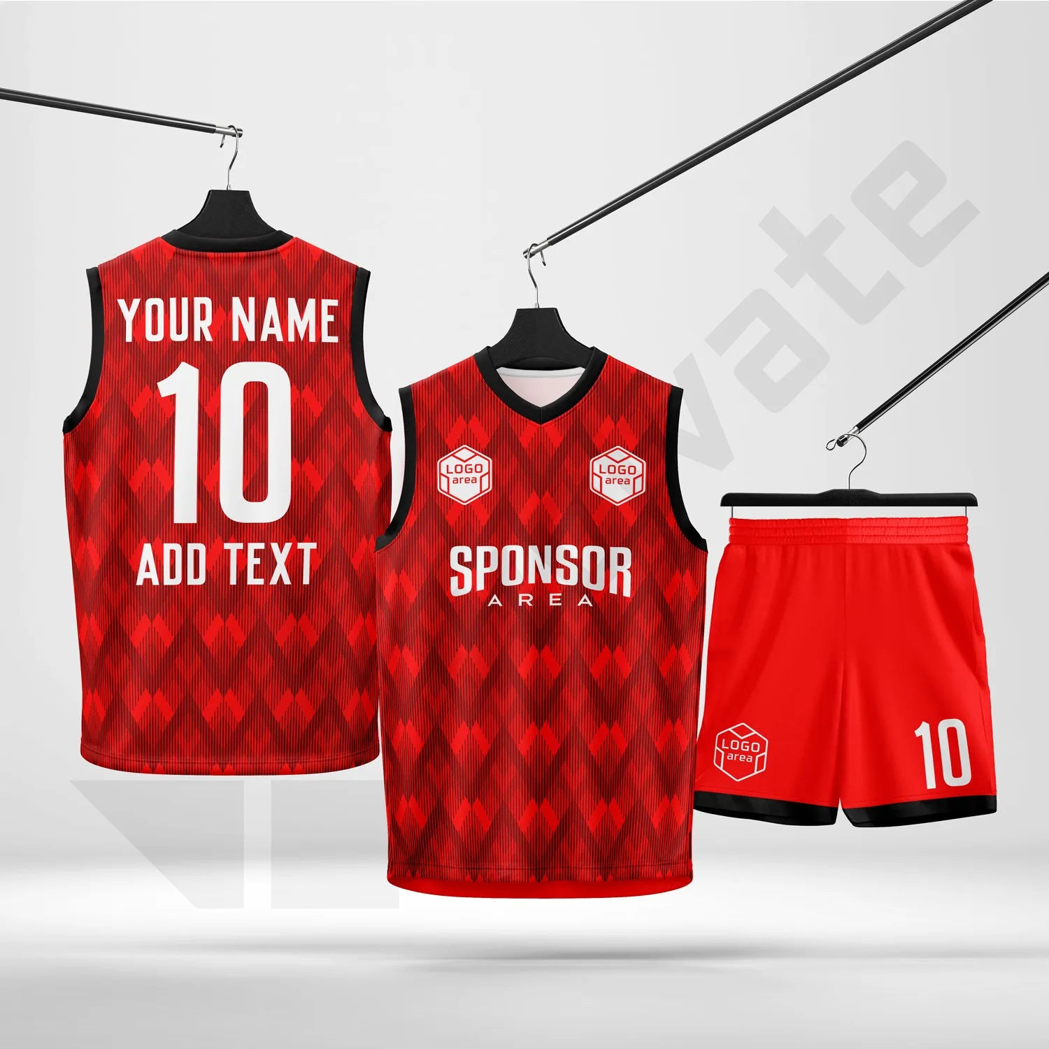 Custom basketball kit design template WJB1006-1, ready for your logo, team name and sponsor