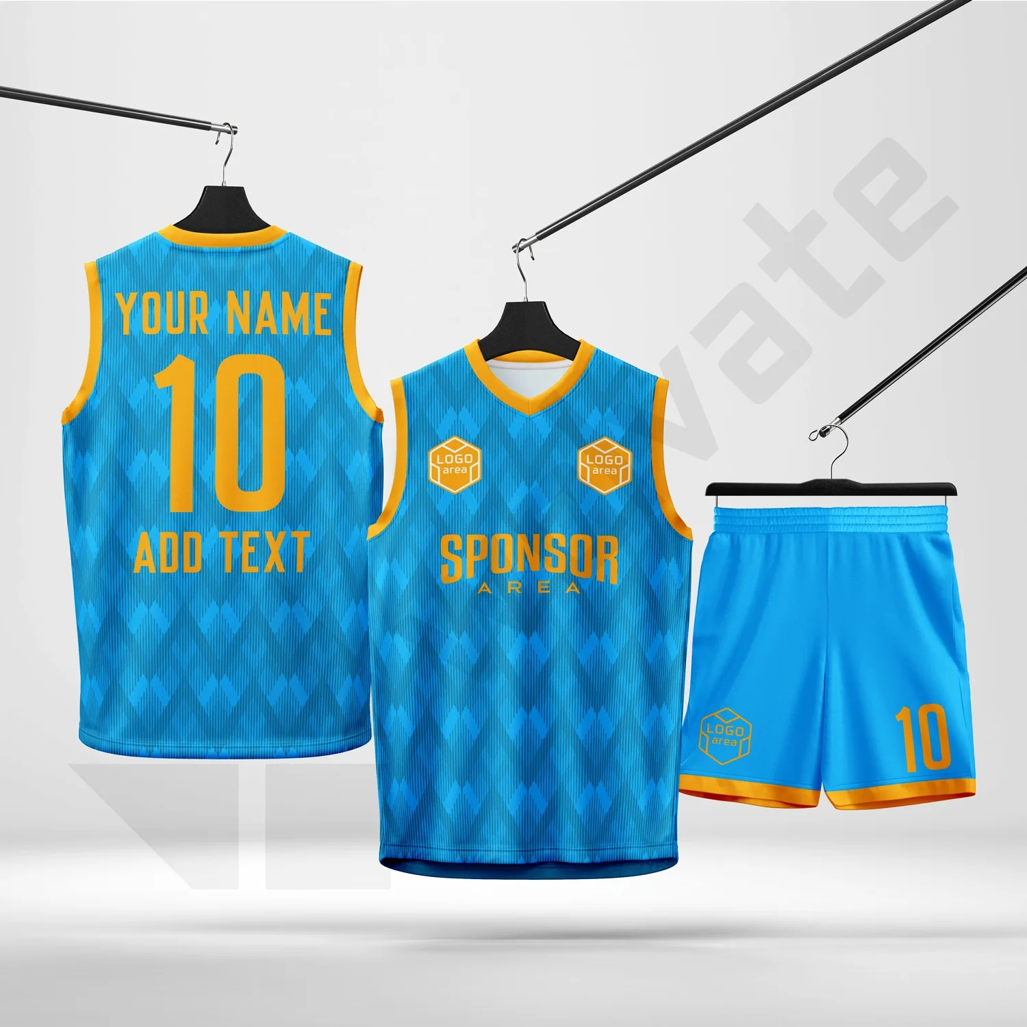 Custom basketball kit design template WJB1006, ready for your logo, team name and sponsor