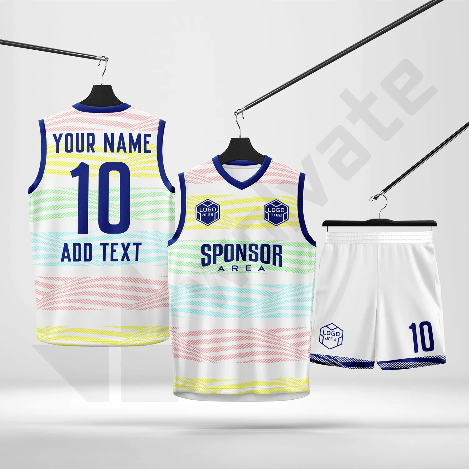 Custom basketball kit design template WJB1009-1, ready for your logo, team name and sponsor