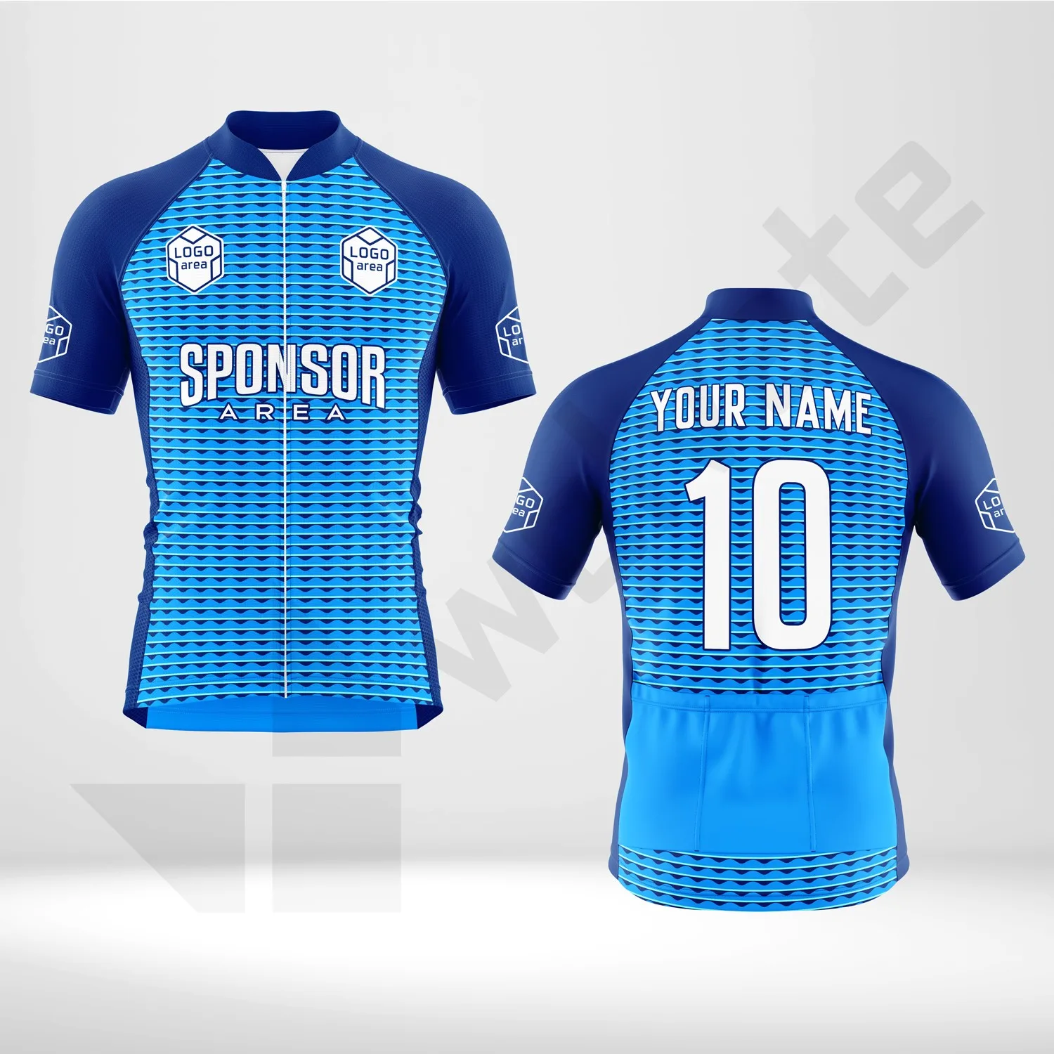 Custom cycling kit design template WJC1001, ready for your logo, team name and sponsor