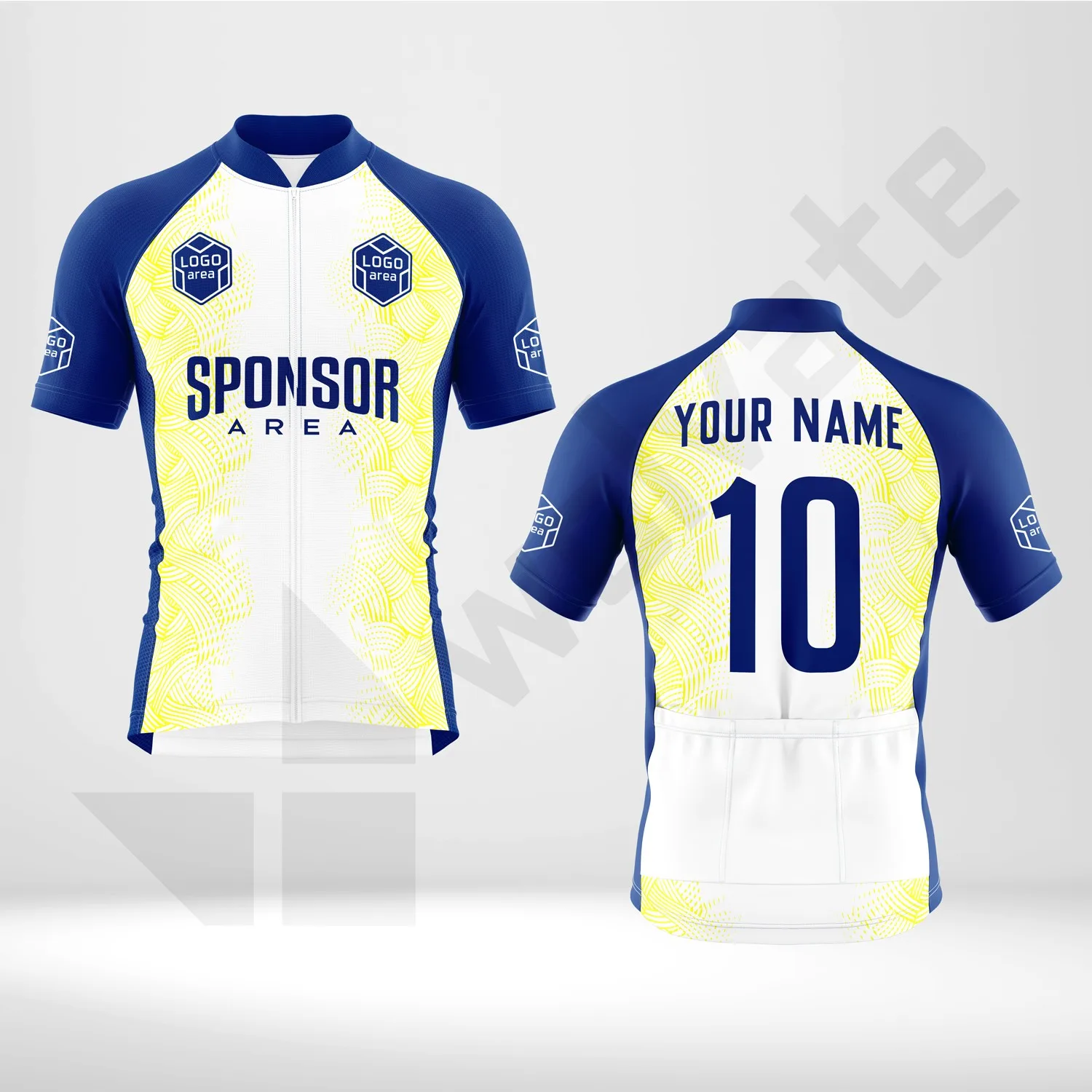 Custom cycling kit design template WJC1002, ready for your logo, team name and sponsor