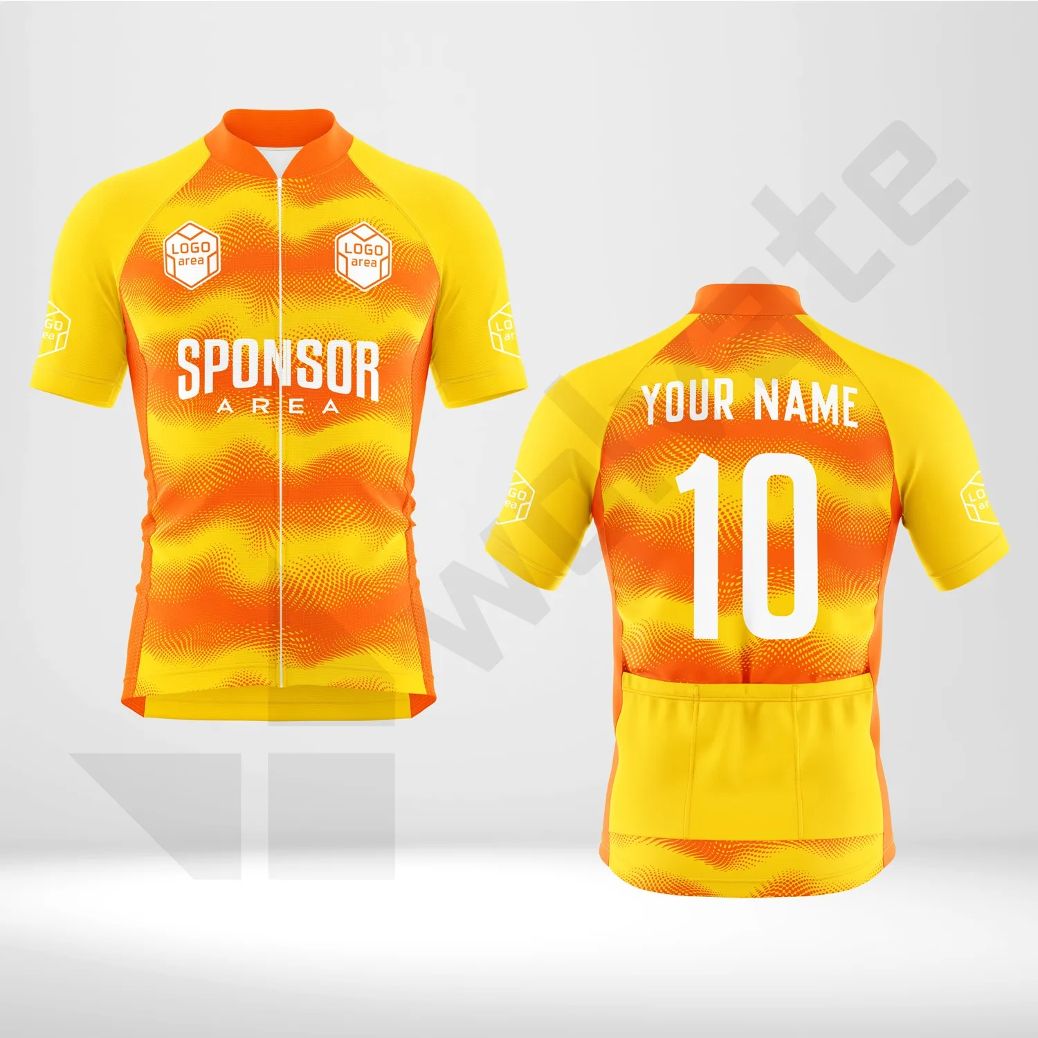 Custom cycling kit design template WJC1003-1, ready for your logo, team name and sponsor