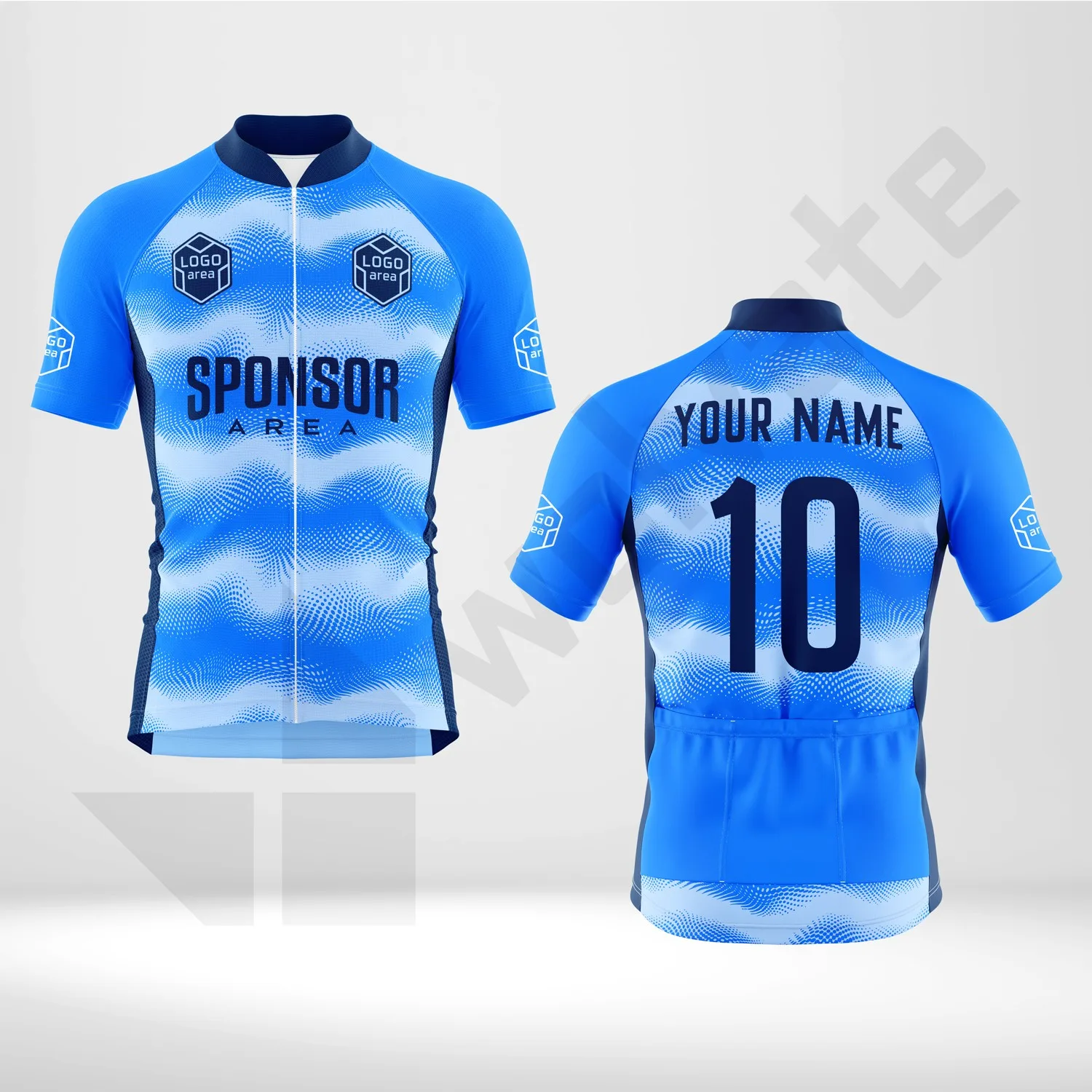 Custom cycling kit design template WJC1003, ready for your logo, team name and sponsor