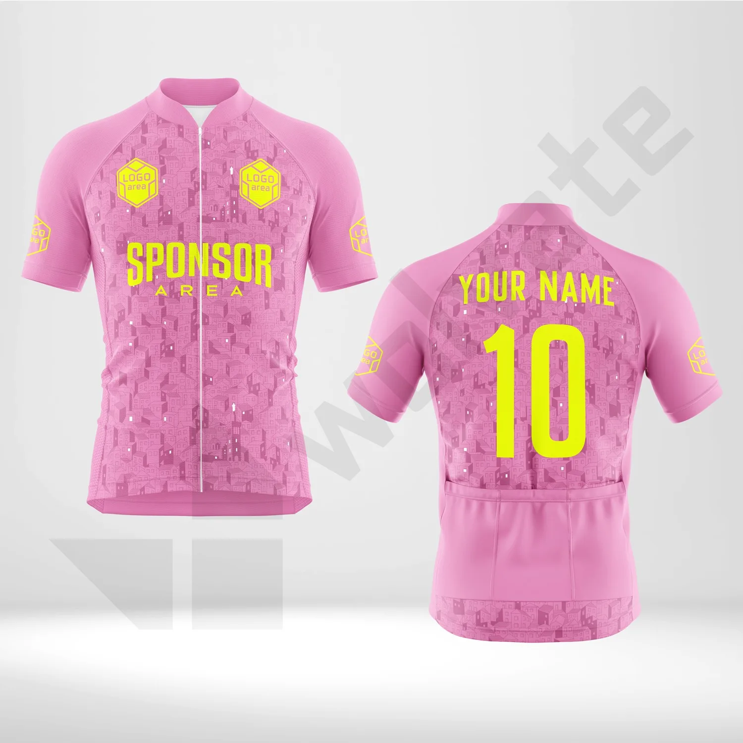 Custom cycling kit design template WJC1004-1, ready for your logo, team name and sponsor