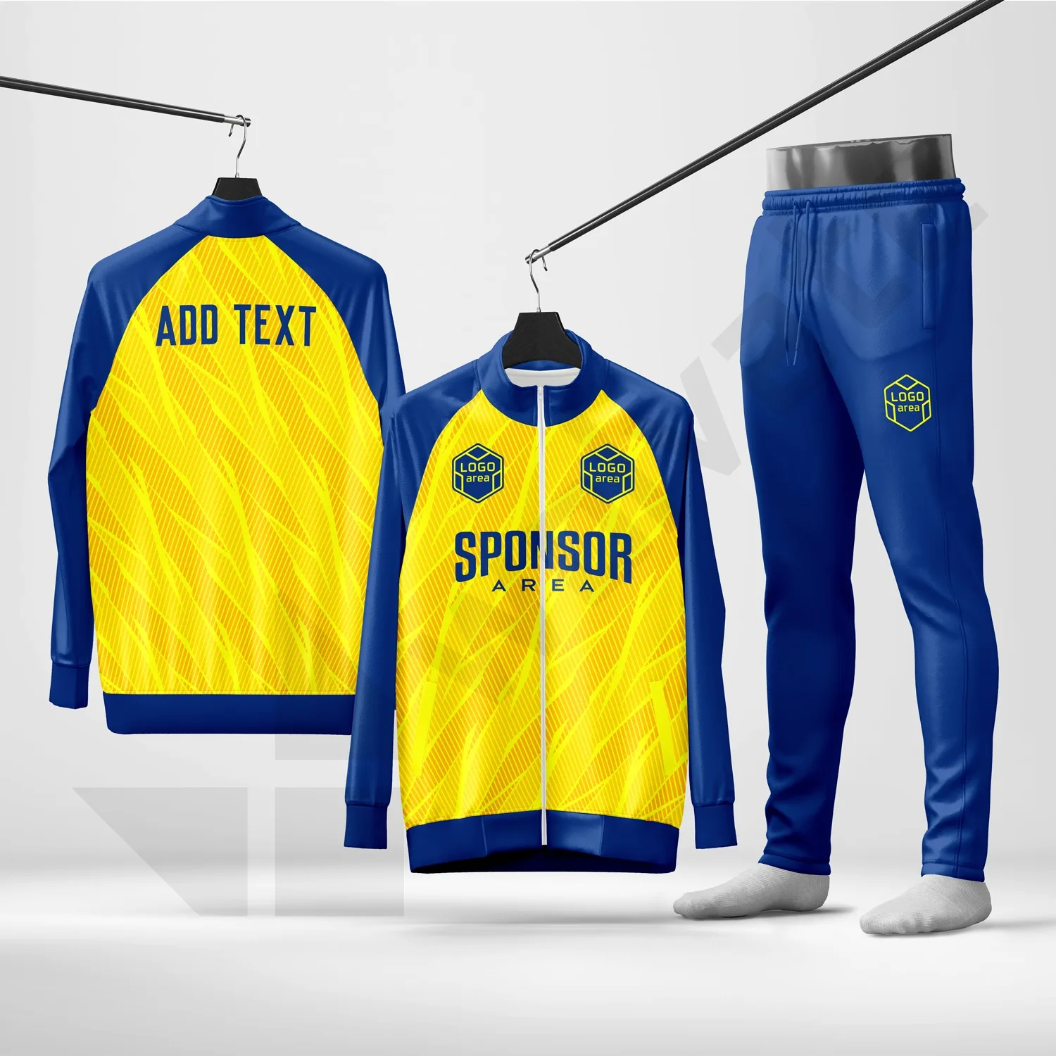 Custom tracksuit kit design template WJT1003-1, ready for your logo, team name and sponsor