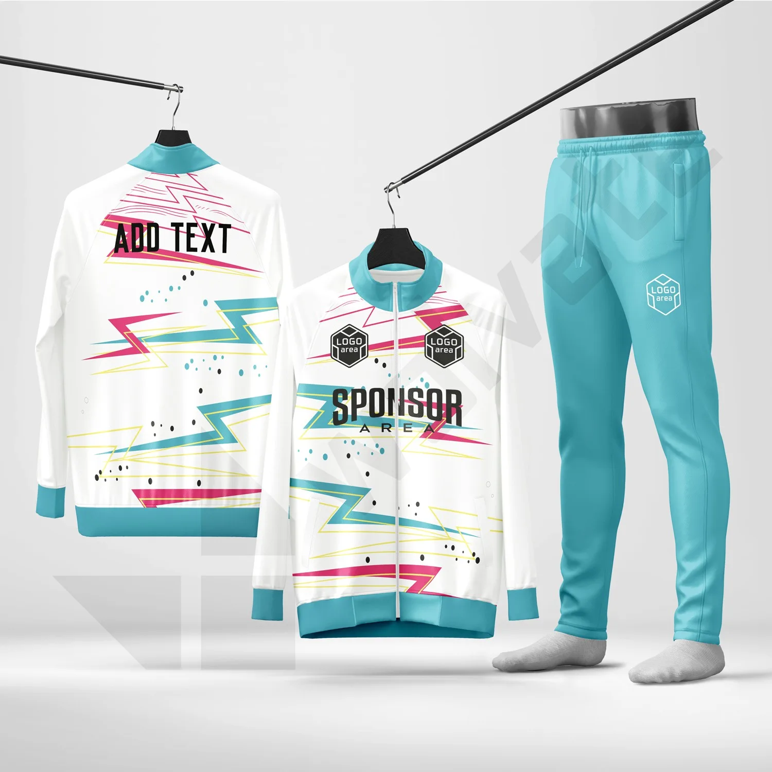 Custom tracksuit kit design template WJT1004, ready for your logo, team name and sponsor
