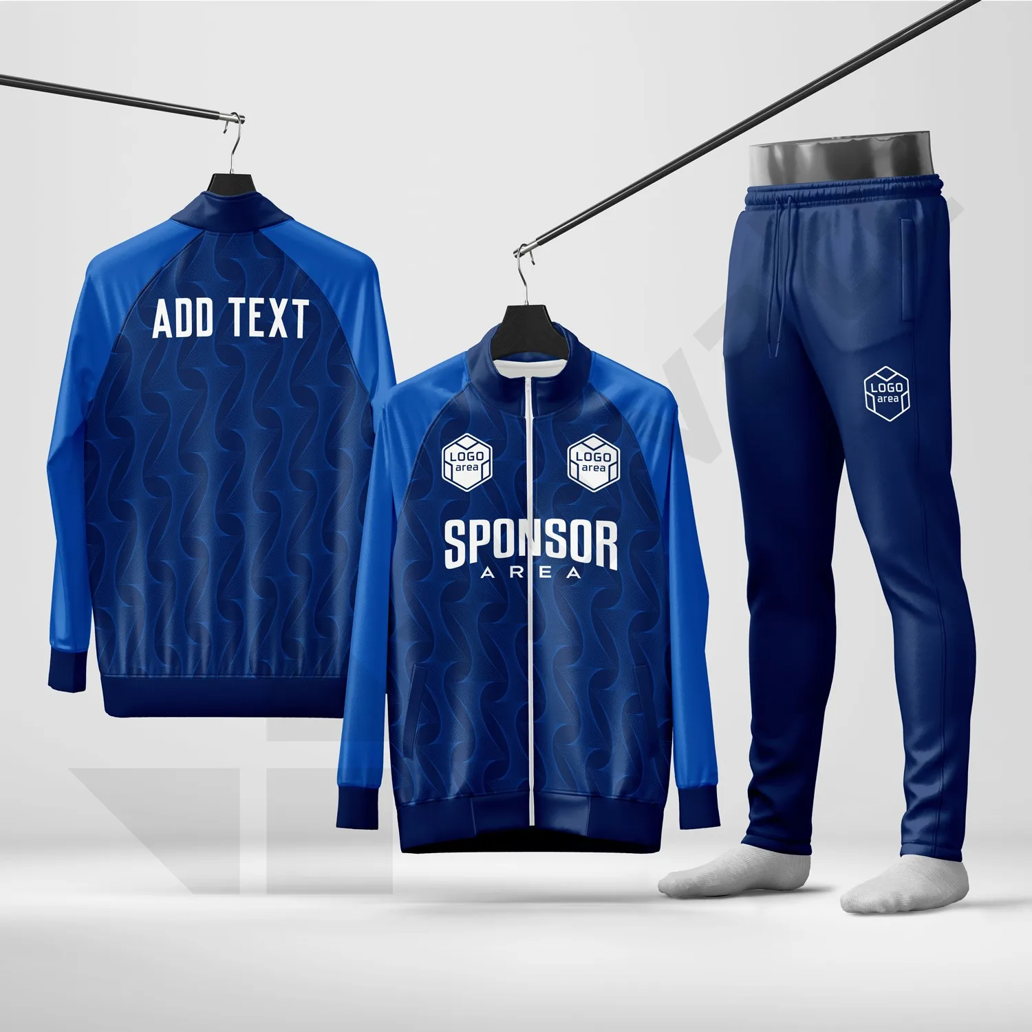 Custom tracksuit kit design template WJT1005-1, ready for your logo, team name and sponsor
