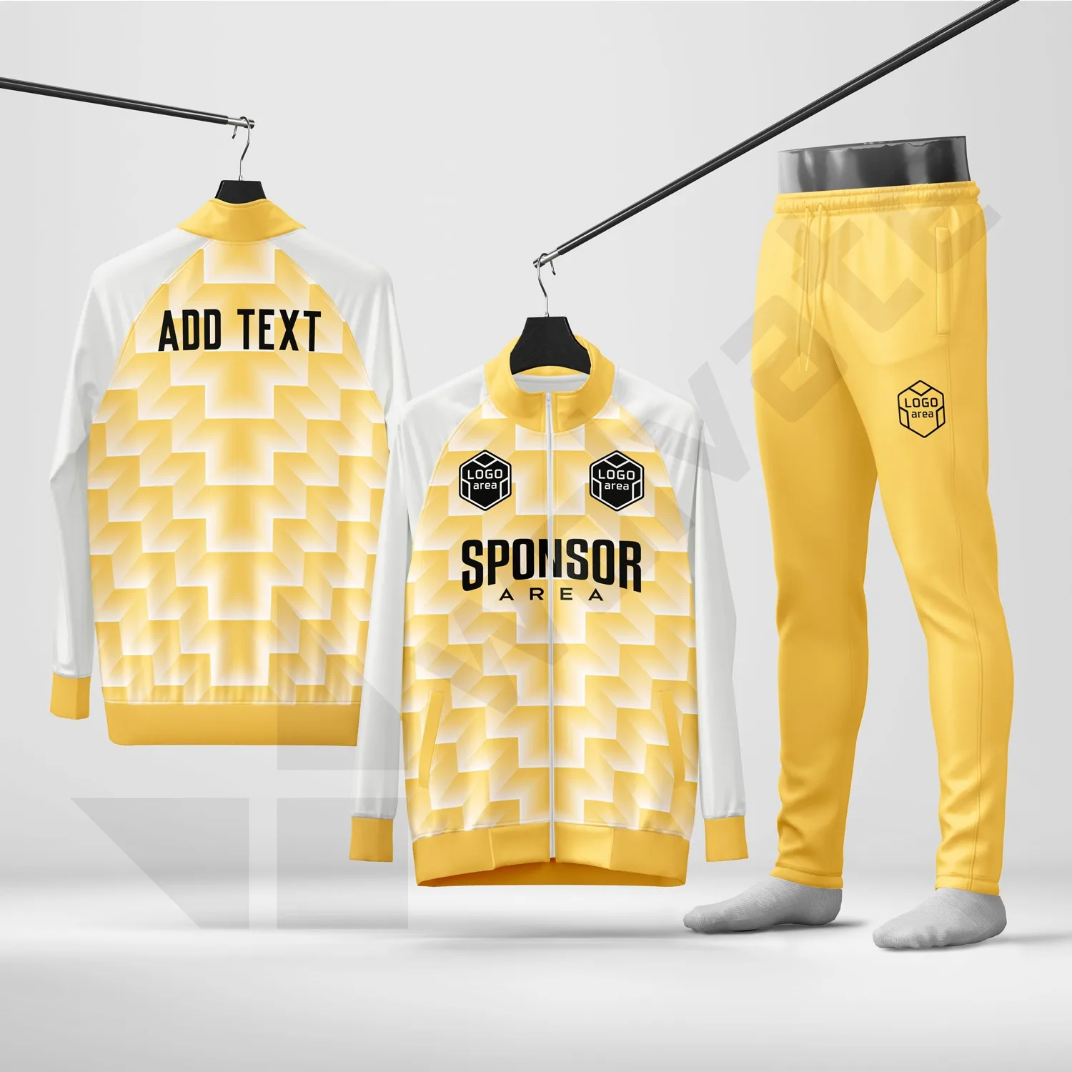 Custom tracksuit kit design template WJT1009-1, ready for your logo, team name and sponsor