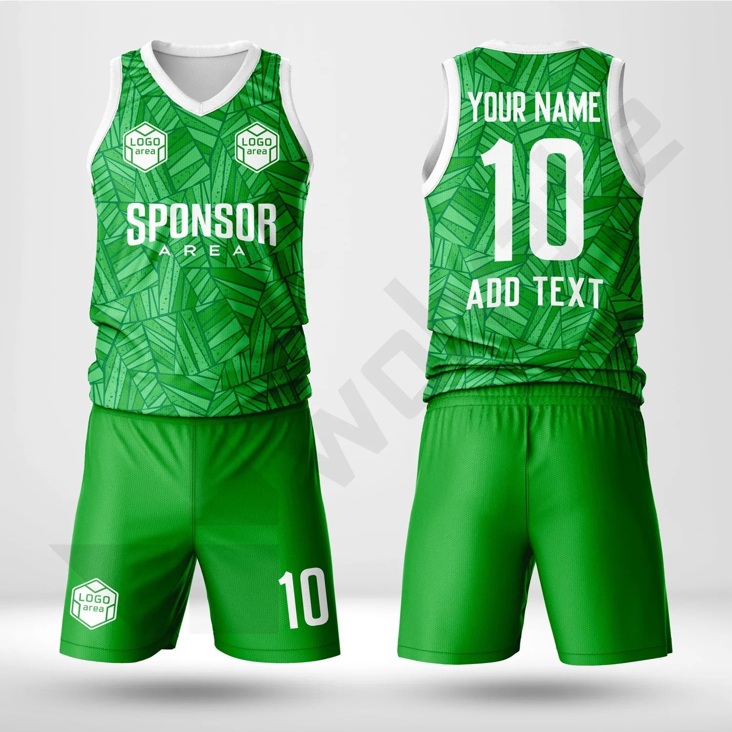 Custom volleyball kit design template WJV1001-1, ready for your logo, team name and sponsor