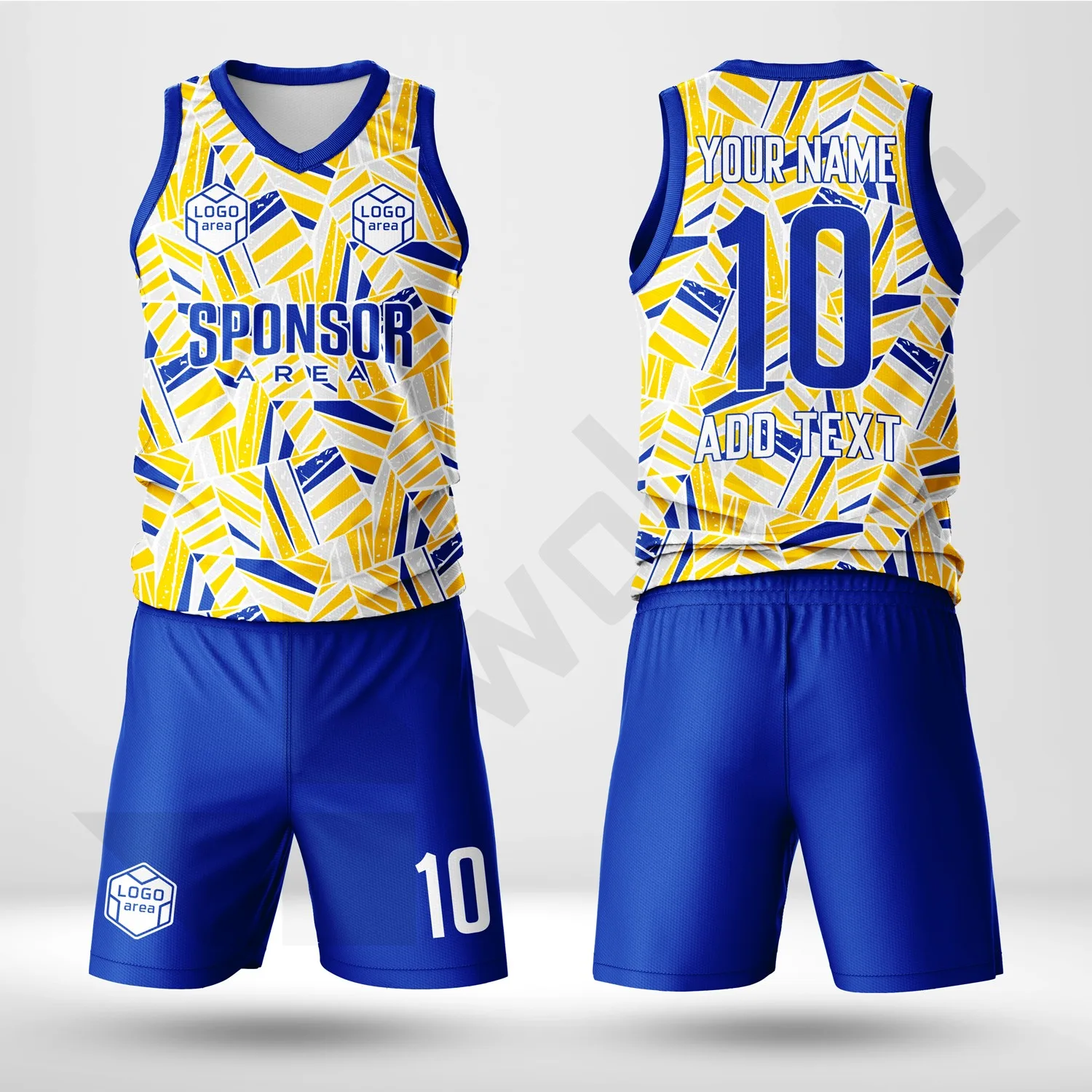 Custom volleyball kit design template WJV1001, ready for your logo, team name and sponsor
