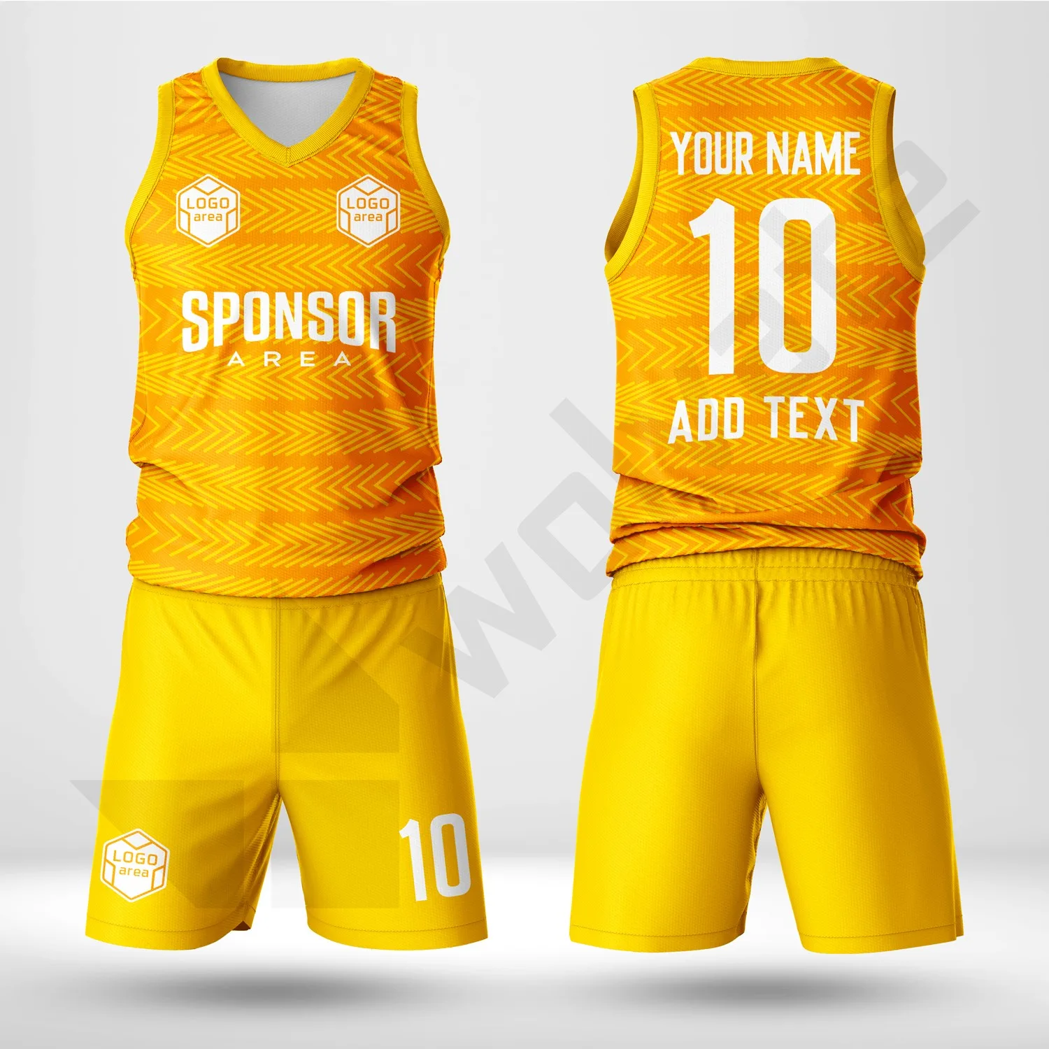 Custom volleyball kit design template WJV1003-1, ready for your logo, team name and sponsor