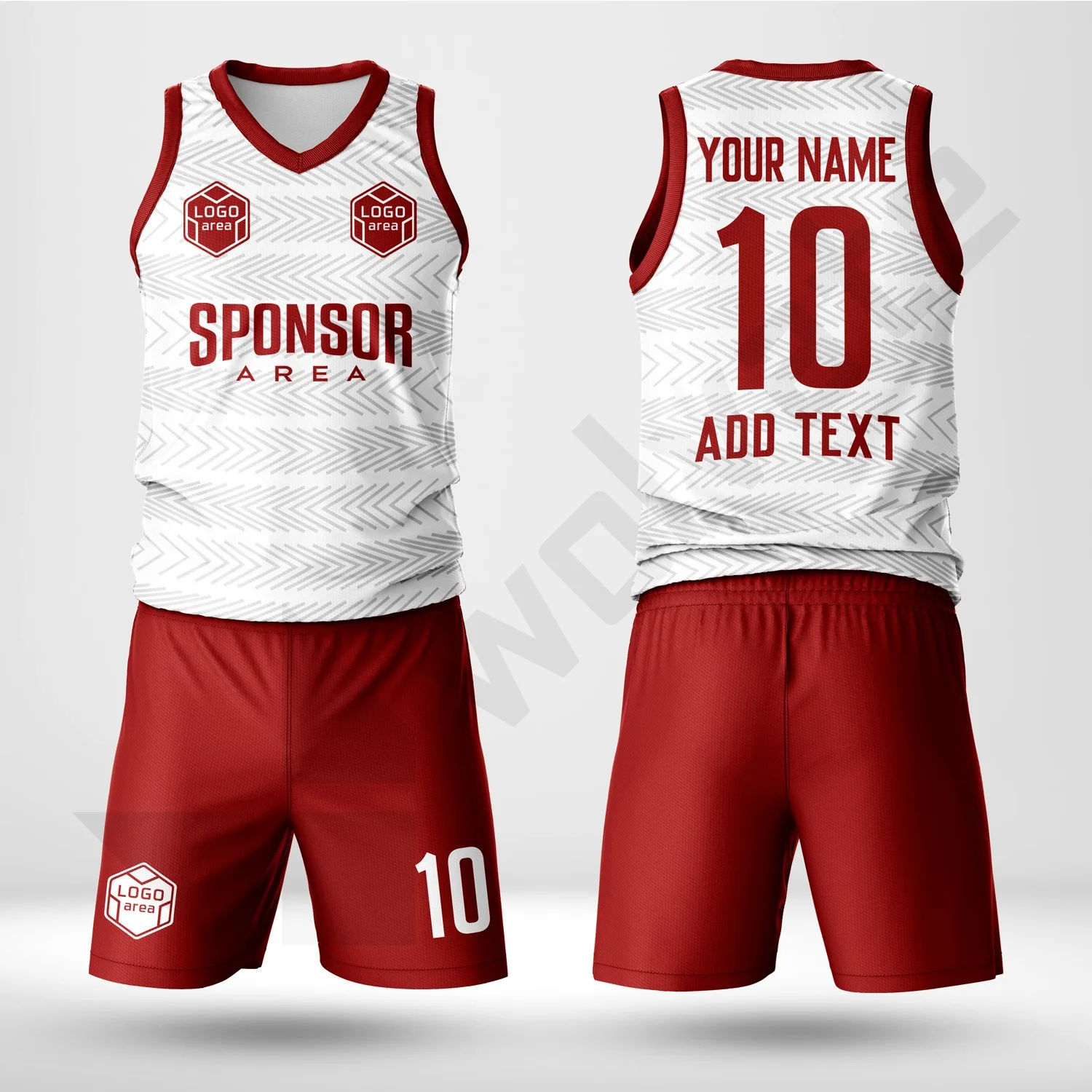 Custom volleyball kit design template WJV1003, ready for your logo, team name and sponsor