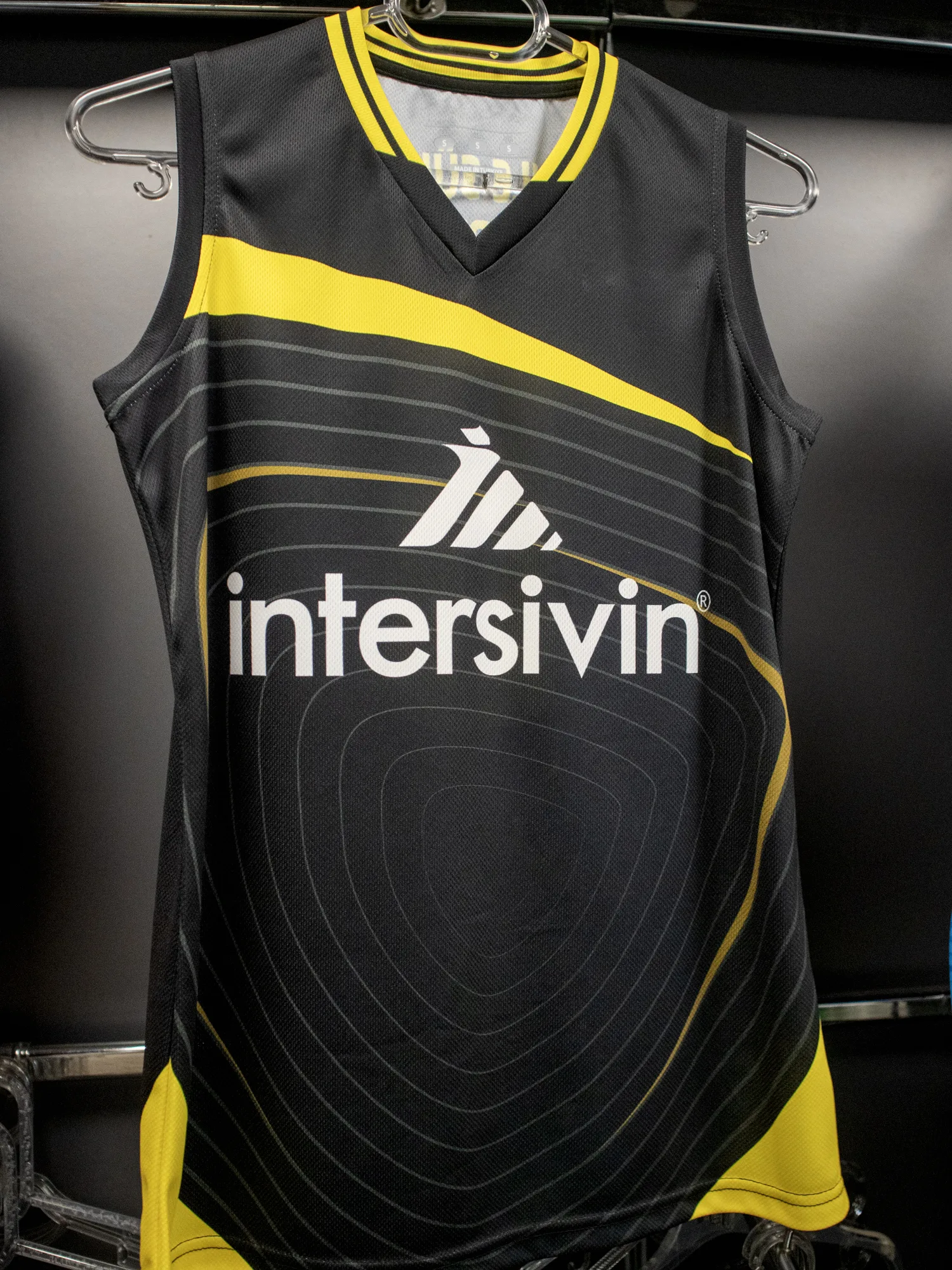 White-label basketball jersey and shorts set produced under a private label