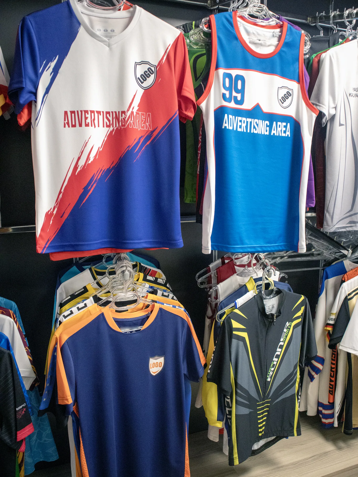 Specification & Sampling stage of white-label sportswear production at the Wolvate factory