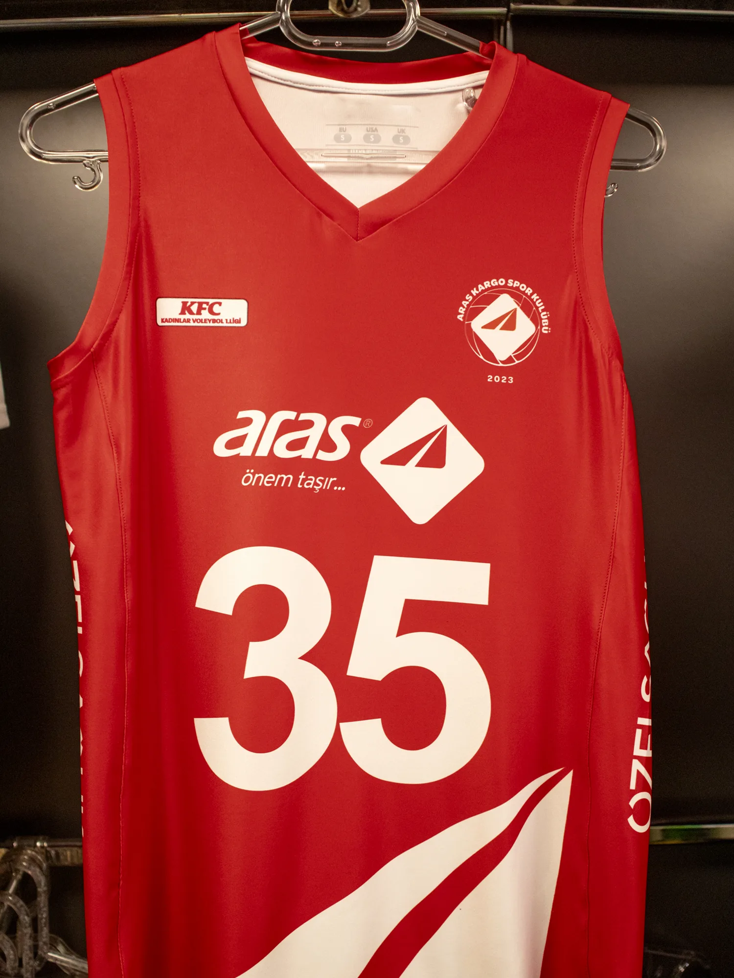 Custom volleyball team kit manufactured under a private label